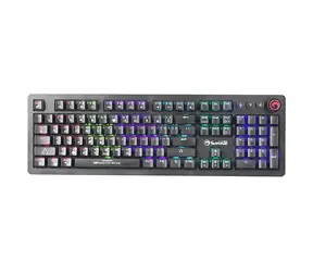 Marvo KG917 (US) černá / mechanická klávesnice / USB / RGB / US layout / Jixian Blue / 1.6m