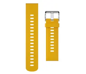 Aligator Silikonový řemínek 22mm žlutý