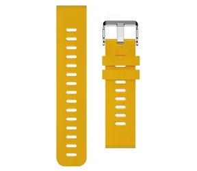 Aligator Silikonový řemínek 20mm žlutý