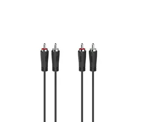 Hama audio kabel 2 cinch - 2 cinch 1.5 m stereo
