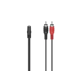 Hama audio redukce 2 cinch (M) - Jack 3.5mm (F) 10 cm