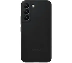 SAMSUNG Kožený zadní kryt pro Samsung Galaxy S22 Plus černá