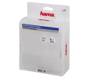 Hama ochranný obal pro CD & DVD 100ks transparentní