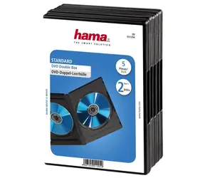 Hama DVD obal double 5ks černá