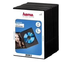Hama DVD obal na 1 DVD s fólií černá 5 ks