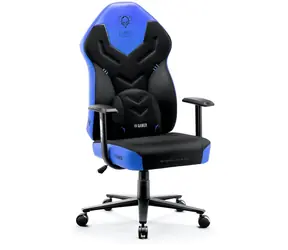 Diablo X-Gamer 2.0 Normal černo-modrá / herní židle / nastavitelná / syntetická kůž / pojezdová kolečka / nosnost 150 kg