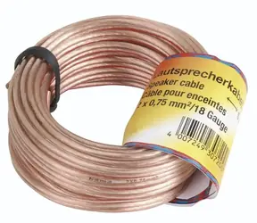 Hama reproduktorový kabel 2x 0.75 mm 10 m / nebalený