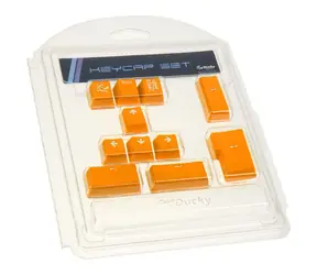 Ducky PBT Double-Shot Keycap Set oranžová / 11 kláves