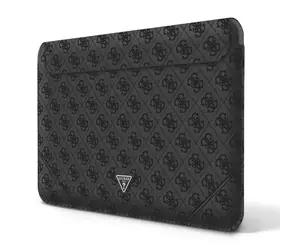GUESS PU 4G Triangle Metal Logo Computer Sleeve 16" černá