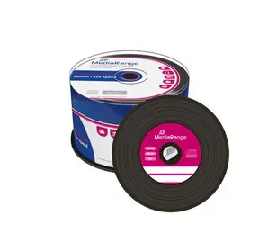 MediaRange Vinyl CD-R 700MB 52x spindl 50ks / black dye