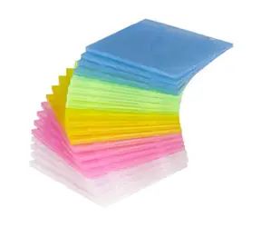 MediaRange Barevný CD Soft Slimcase pro 1 disk (20ks) / modrá & zelená & červená & žlutá & bílá