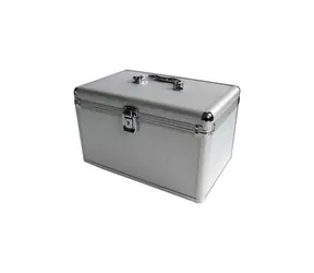 MediaRange kufr pro 120 disků CD/DVD stříbrná / zámek / 220 x 155 x 180mm