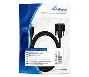 MediaRange MRCS118 kabel HDMI na DVI-D (24+1) 2 m / 1x DVI-D (M) / 1x HDMI (M)