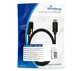 MediaRange MRCS199 kabel DisplayPort na DVI-D (24+1) 2 m / 1x DVI-D (M) / 1x DisplayPort (M)