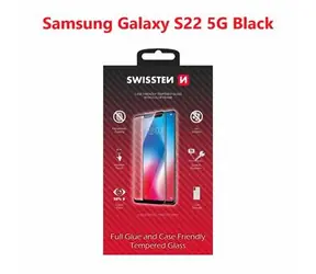 SWISSTEN FULL GLUE COLOR FRAME CASE FRIENDLY sklo pro SAMSUNG S901B GALAXY S22 5G černá