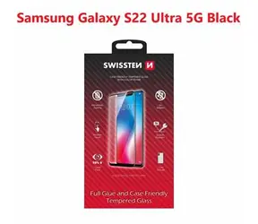 SWISSTEN FULL GLUE COLOR FRAME CASE FRIENDLY sklo pro SAMSUNG S908B GALAXY S22 ULTRA 5G černá