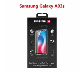 SWISSTEN Ultra Durable 3D FULL GLUE Glass pro SAMSUNG A037G GALAXY A03s černá
