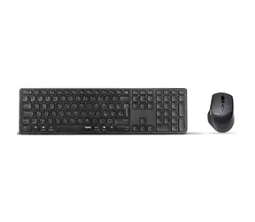 Rapoo 9800M Multi-Mode tmavě šedá / bezdrátová sada klávesnice a myši / 2.4 GHz / BT 3.0 a 4.0 / Integrovaná baterie