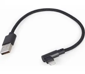 Gembird CC-USB2-AMLML-0.2M černá / ligtning / USB 2.0 / 0.2m