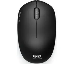 PORT CONNECT Wireless COLLECTION černá / bezdrátová myš / USB-A 2.4GHz dongle / 1600 DPI / 1x AA