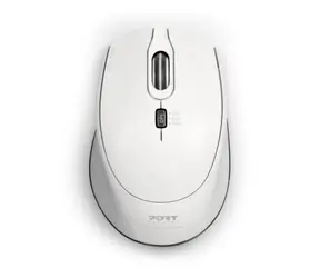 PORT CONNECT SILENT 900714 bílá / bezdrátová myš / USB-A 2.4GHz dongle / 1600 DPI