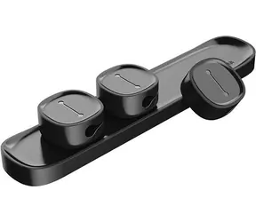 Baseus magnetický organizér kabelů černá 3ks 