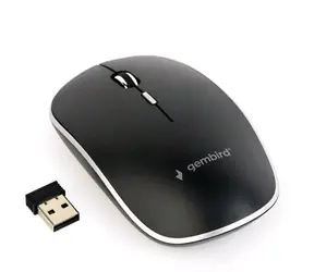 Gembird MUSW-4B-01 černá / bezdrátová optická myš / USB / 1600DPI