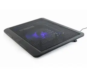 Gembird NBS-1F15-04 černá / chladicí podložka pod notebook / 15" / 1x LED ventilátor