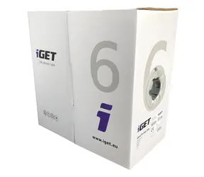 iGET instalační kabel CAT6 UTP PVC 305m box