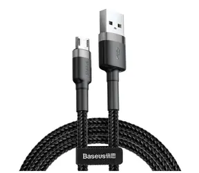 Baseus CAMKLF-HG1 kabel USB-A na microUSB černo-šedá / 3 m