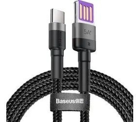 Baseus CATKLF-PG1 kabel USB-A na USB-C černo-šedivá / 1 m