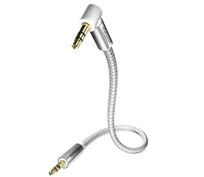 In-akustik Premium II MP3 kabel 1.5 m / 3.5mm jack (M) - 3.5mm Jack (M) 90°