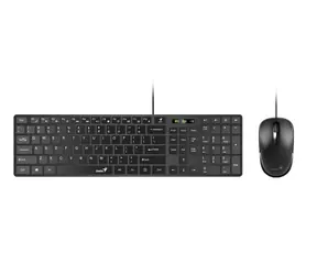 Genius SlimStar C126 černá / Drátový set klávesnice a myši / USB / CZ+SK layout / 1000 DPI