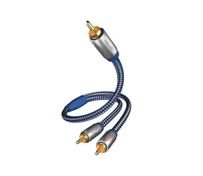 In-akustik Premium Subwoofer Y kabel 2 m / Cinch (M) - 2x Cinch (M) 