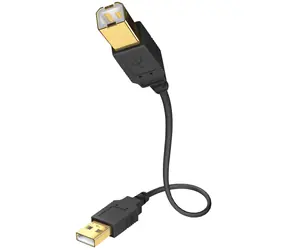 In-akustik Premium High Speed kabel set 5ks / USB-A - USB-B 2.0 / 1 m / 5ks