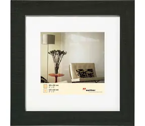 Walther Home 20x20 Dřevěný foto rám černá 
