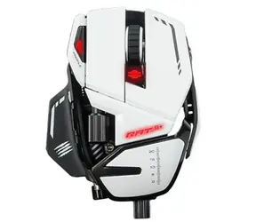 MadCatz R.A.T 8+ bílá / Herní myš / Optická / 16000dpi / 11 tlačítek / USB / 1.8m / RGB