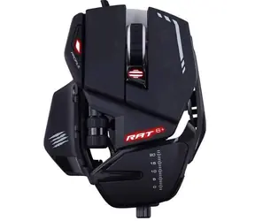 MadCatz R.A.T 6+ černá / Herní myš / Optická / 12000dpi / 11 tlačítek / USB / 1.8m / RGB