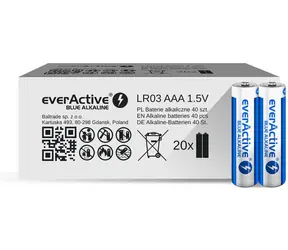 EverActive Alkalické baterie AAA 40ks
