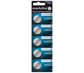 EverActive Lithium knoflíkové baterie CR2032 5ks