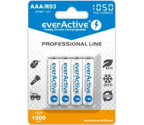 EverActive Professional Line nabíjecí baterie AAA (R03) 1050 mAh 4ks / Ni-MH