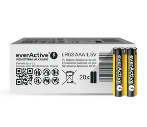 EverActive Industrial Alkaline baterie AAA (LR03) 40ks 