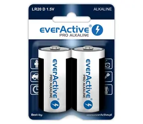 EverActive Pro Alkalické baterie D (LR20) 2ks 