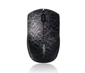 Rapoo 3300P Plus Wireless Mouse černá / bezdrátová optická myš / 5000 DPI / 2.4 Ghz / BT 3.0 a 4.0 / 11 tl. + kolečko 