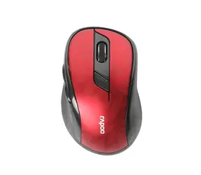 Rapoo M500 Silent Multi-mode červená / bezdrátová optická myš / 1600 DPI / 2.4 Ghz / BT 3.0 a 4.0 / 6 tl. + kolečko