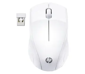 HP 220 bílá / bezdrátová optická myš / 1600 dpi / 2.4GHz