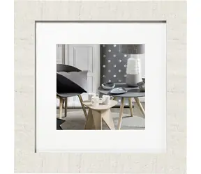 Walther Home 40x40 Dřevěný foto rám polární bílá 