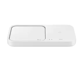 SAMSUNG Dual bezdrátová nabíjecí podložka (bez kabelu) bílá / 15W / USB-C / rychlé nabíjení