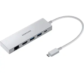SAMSUNG EE-P5400USEGEU Multiport adaptér stříbrná / 5 portů / USB-C