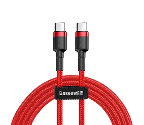 Baseus CATJK-D01 Cafule červená / kabel USB-C / 60W / 2m